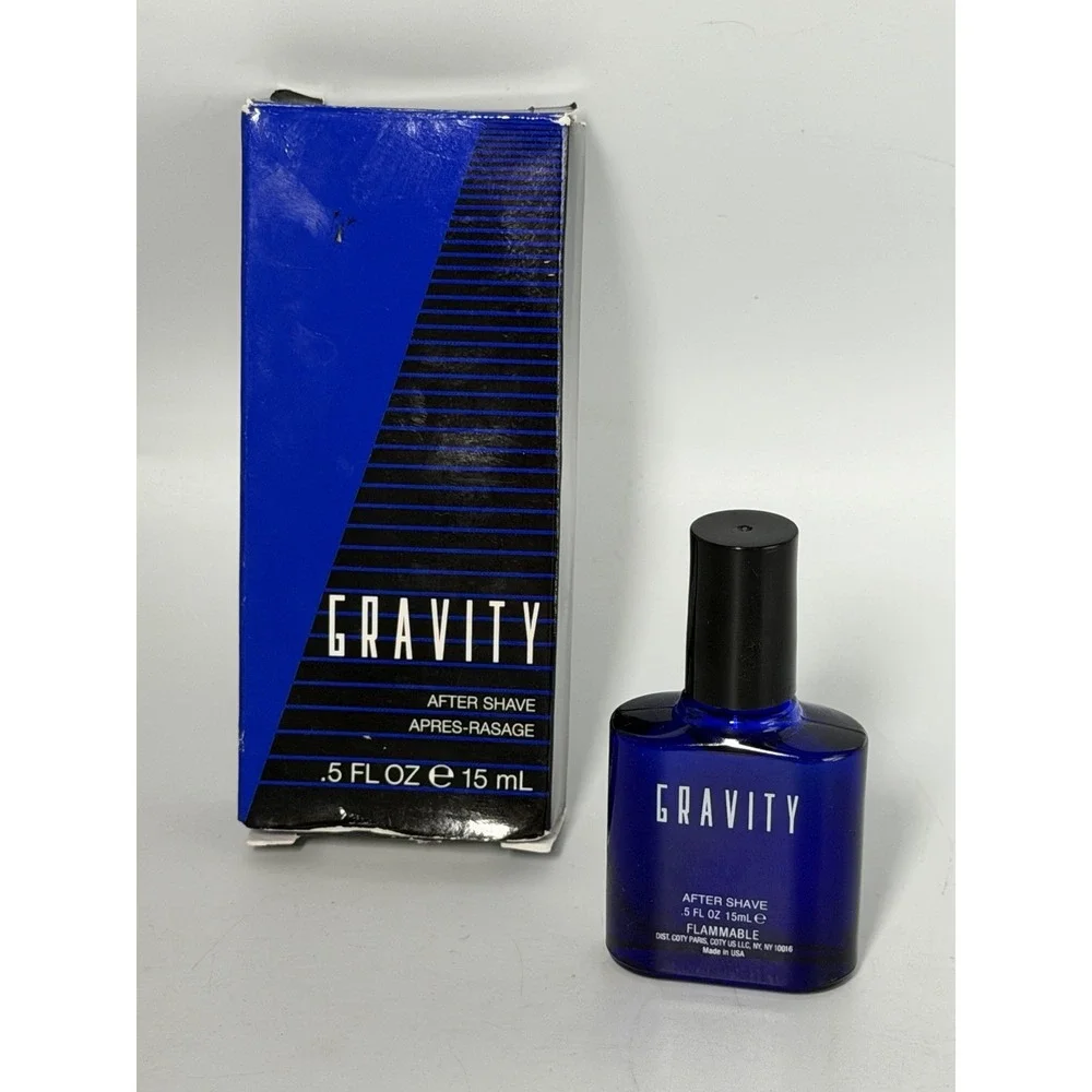 Vintage Coty Gravity After Shave .5 oz 15mL New Old Stock NOS w Box